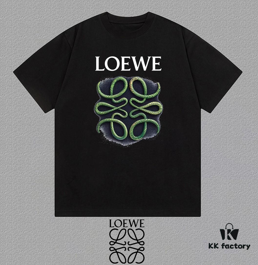 6931a0e8ccd8ab3d7af94c5b LOE Loewe 25SS Master-Designed Brand New Printed Round-Neck Short-Sleeve T-Shirt