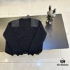 Prada Logo Triangle Long-Sleeve Crewneck Sweater