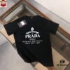 6931a0eaccd8ab3d7af94c85 PRADA Men's Casual Short-Sleeve T-Shirt, 2025 Spring/Summer New Arrival, Premium Logo Design, Imported Silk-Cotton Fabric, Stylish and Versatile for All Occasions