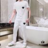 6931a0eaccd8ab3d7af94c89 PRADA Men's High-Quality Double-Mercerized Cotton Summer Suit Set, Imported Premium Fabric, Stylish and Versatile Design
