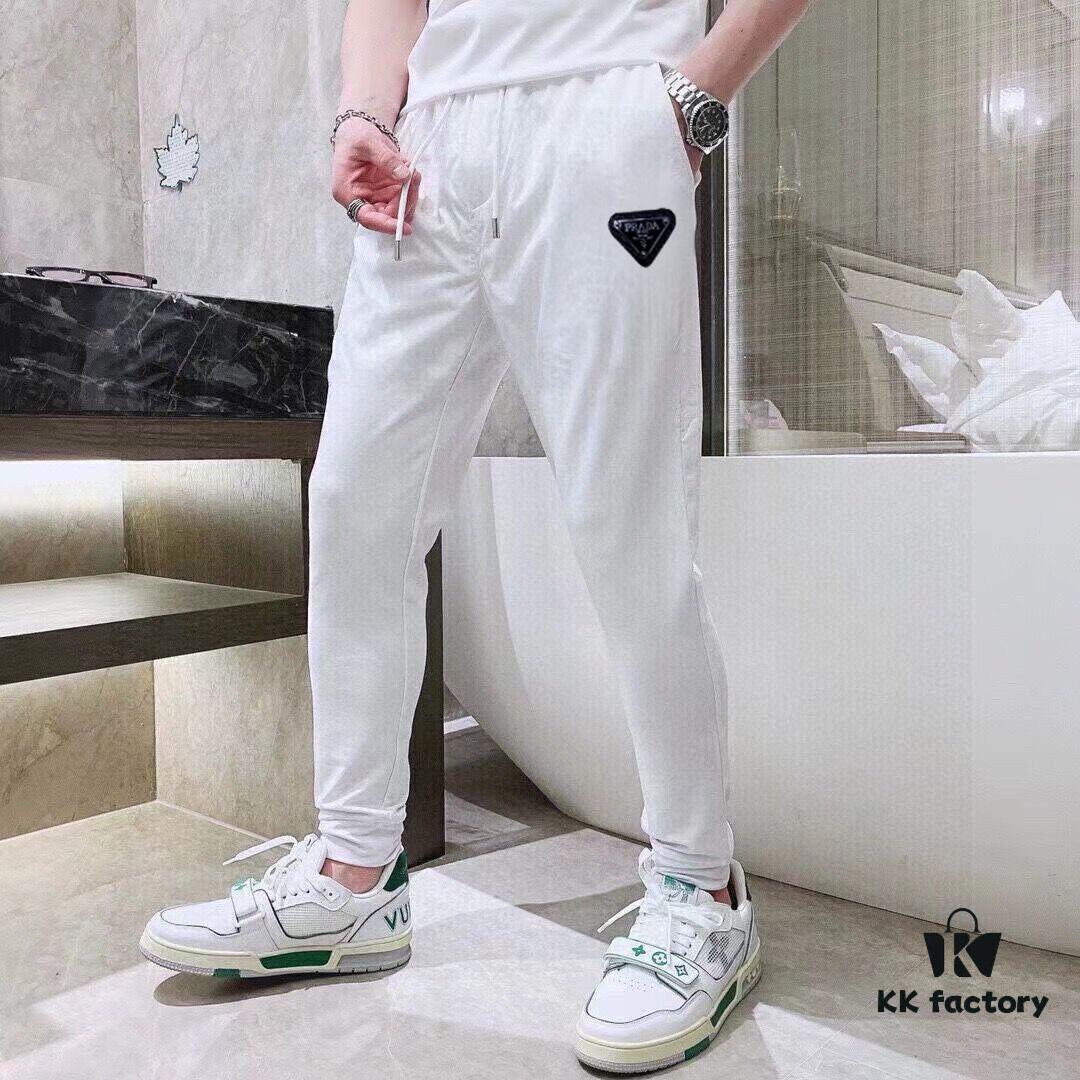 6931a0eaccd8ab3d7af94c8c PRADA Men's High-Quality Double-Mercerized Cotton Summer Suit Set, Imported Premium Fabric, Stylish and Versatile Design