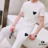 6931a0eaccd8ab3d7af94c8d PRADA Men's High-Quality Double-Mercerized Cotton Summer Suit Set, Imported Premium Fabric, Stylish and Versatile Design