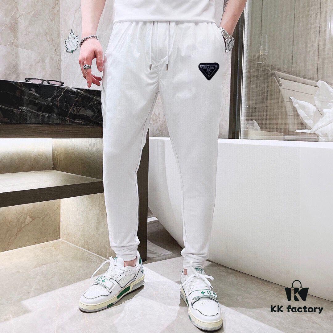 6931a0eaccd8ab3d7af94c8e PRADA Men's High-Quality Double-Mercerized Cotton Summer Suit Set, Imported Premium Fabric, Stylish and Versatile Design
