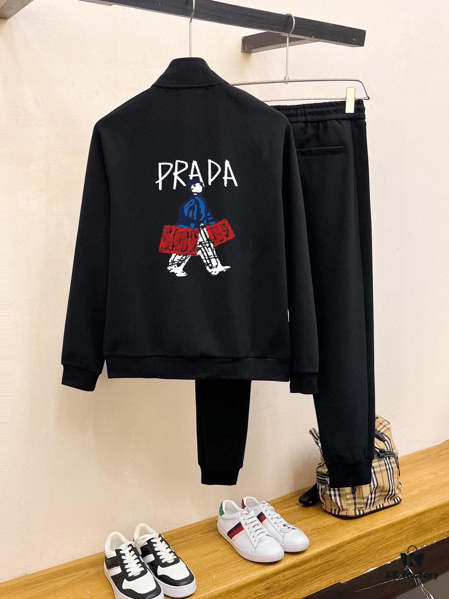 6931a0ebccd8ab3d7af94c94 PRADA (Blessing for the Plus-Size) New Arrival 2025 Hooded Cardigan Set – Premium Authentic Design, Made with 100% Natural High-Quality Roman Cotton, Exquisite Hardware, Elegant and Comfortable Fit