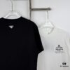 6931a0ecccd8ab3d7af94cab New PRADA 25SS Printed Short Sleeve T-Shirt with Metallic Back Logo