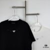 6931a0ecccd8ab3d7af94cb4 New PRADA 25SS Metal Print Short Sleeve T-Shirt, Spring and Summer Latest Collection, OS Drop-Shoulder Style, Fashionable and Unique Design, Extremely Versatile and Stylish, Unisex Wear, Must-Have Item