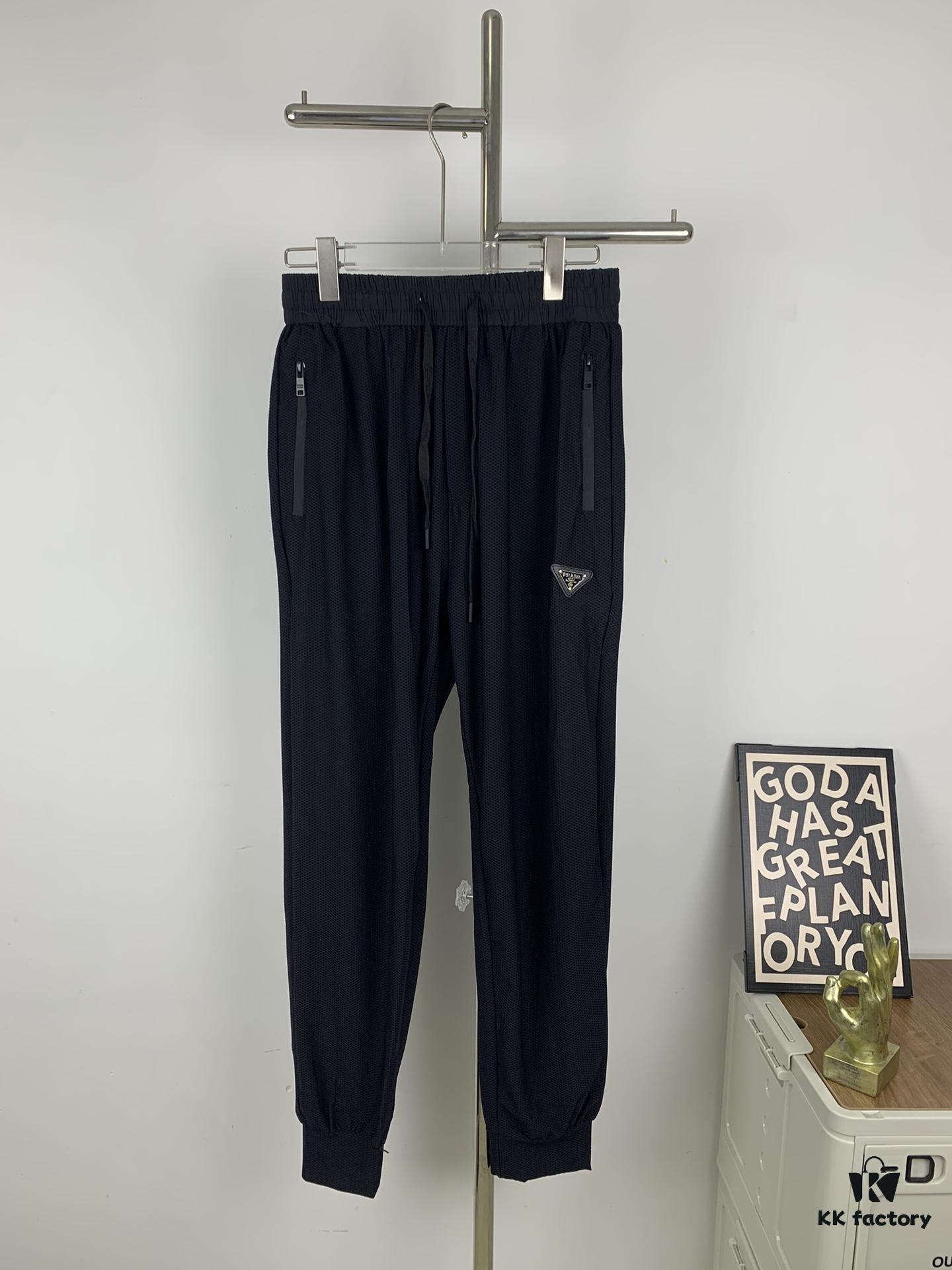 6931a0edccd8ab3d7af94cc3 New PRADA 23SS Men's and Women's Lightweight Breathable Quick-Dry Casual Trousers