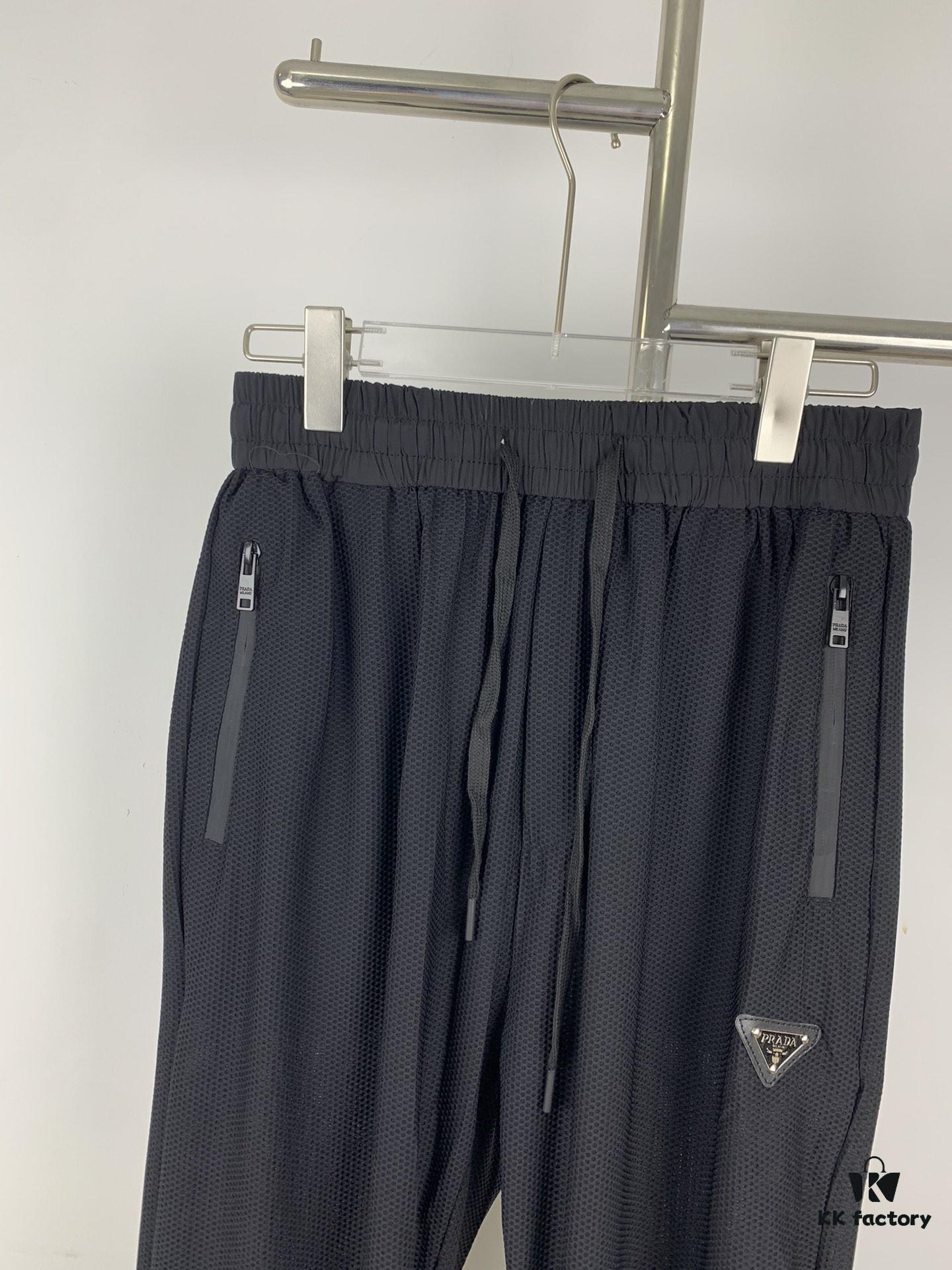 6931a0edccd8ab3d7af94cc5 New PRADA 23SS Men's and Women's Lightweight Breathable Quick-Dry Casual Trousers