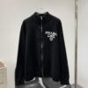 6931a0eeccd8ab3d7af94cdb New Prada 23FW Fall/Winter Fashion Show Stand Collar Zipper Knit Cardigan Sweater