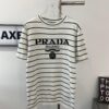 6931a0efccd8ab3d7af94ce6 New Prada Striped Classic Logo Short Sleeve T-Shirt