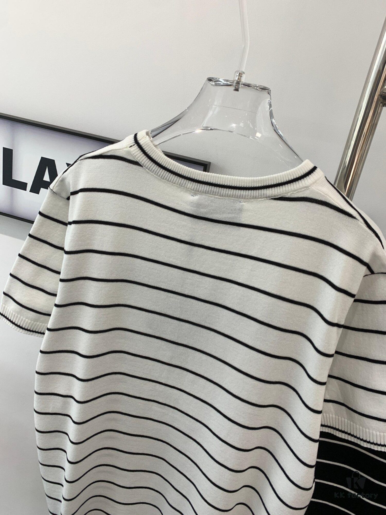 6931a0efccd8ab3d7af94ce9 New Prada Striped Classic Logo Short Sleeve T-Shirt