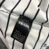 6931a0efccd8ab3d7af94ced New Prada Striped Classic Logo Short Sleeve T-Shirt