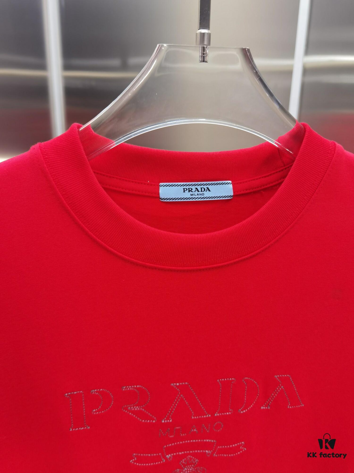 6931a0f1ccd8ab3d7af94d0e PR*DA Embroidered Premium Version Short Sleeve T-Shirt (Unisex) in Black, White, Red, Grey