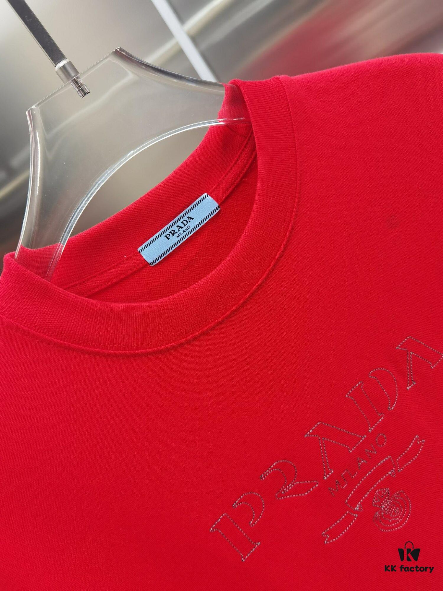 6931a0f1ccd8ab3d7af94d0f PR*DA Embroidered Premium Version Short Sleeve T-Shirt (Unisex) in Black, White, Red, Grey