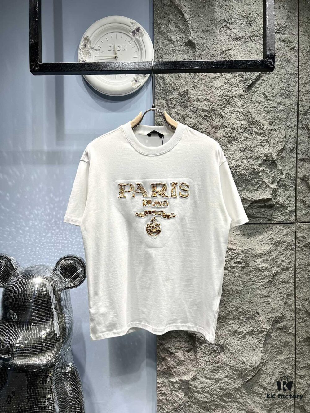 6931a0f2ccd8ab3d7af94d2a PRADA* Prada Jacquard Embroidery Large Logo Short Sleeve T-Shirt