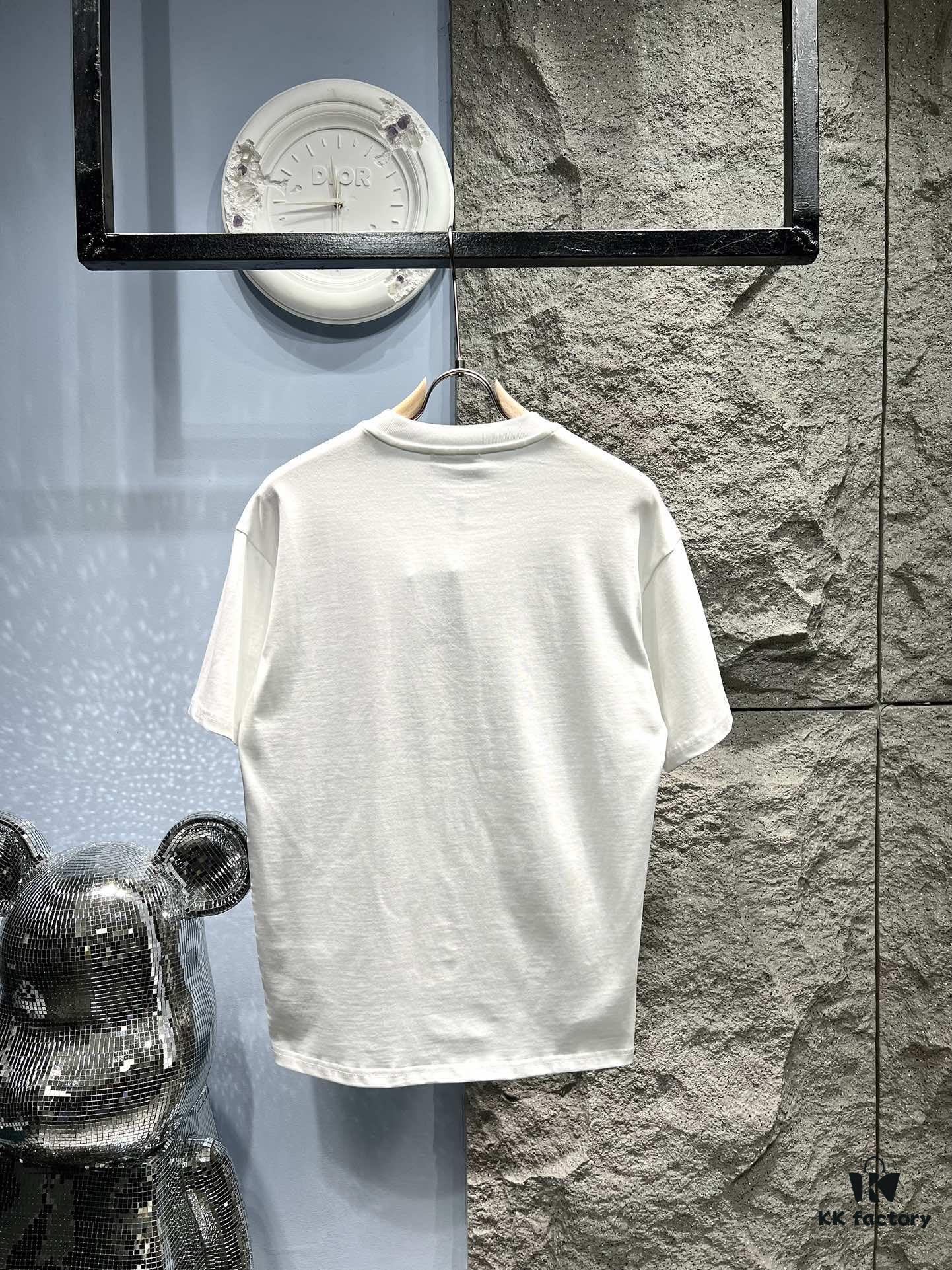 6931a0f2ccd8ab3d7af94d32 PRADA* Prada Jacquard Embroidery Large Logo Short Sleeve T-Shirt