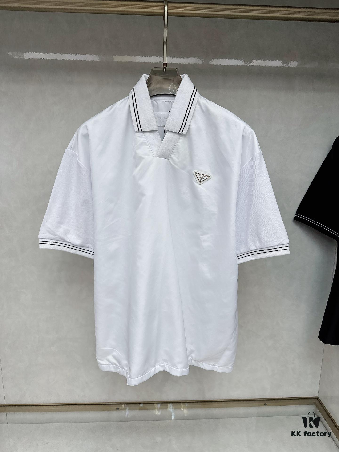 Prada Top Quality Original Single Double-Breasted Lapel Shirt