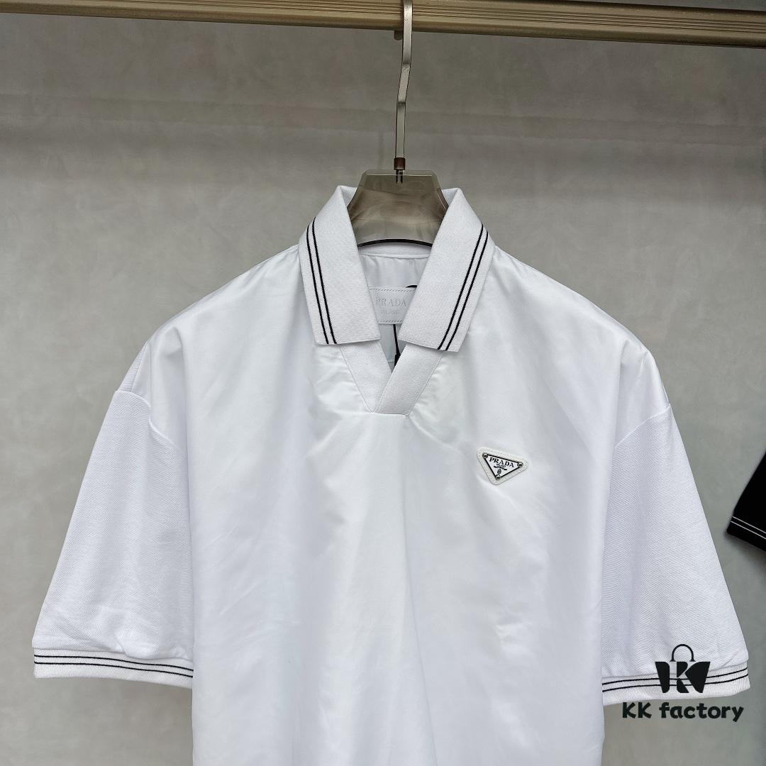 Prada Top Quality Original Single Double-Breasted Lapel Shirt