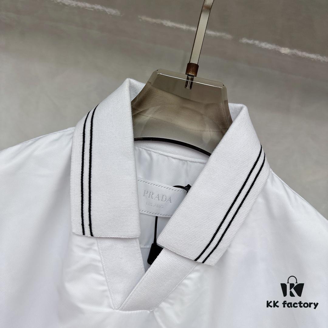 Prada Top Quality Original Single Double-Breasted Lapel Shirt