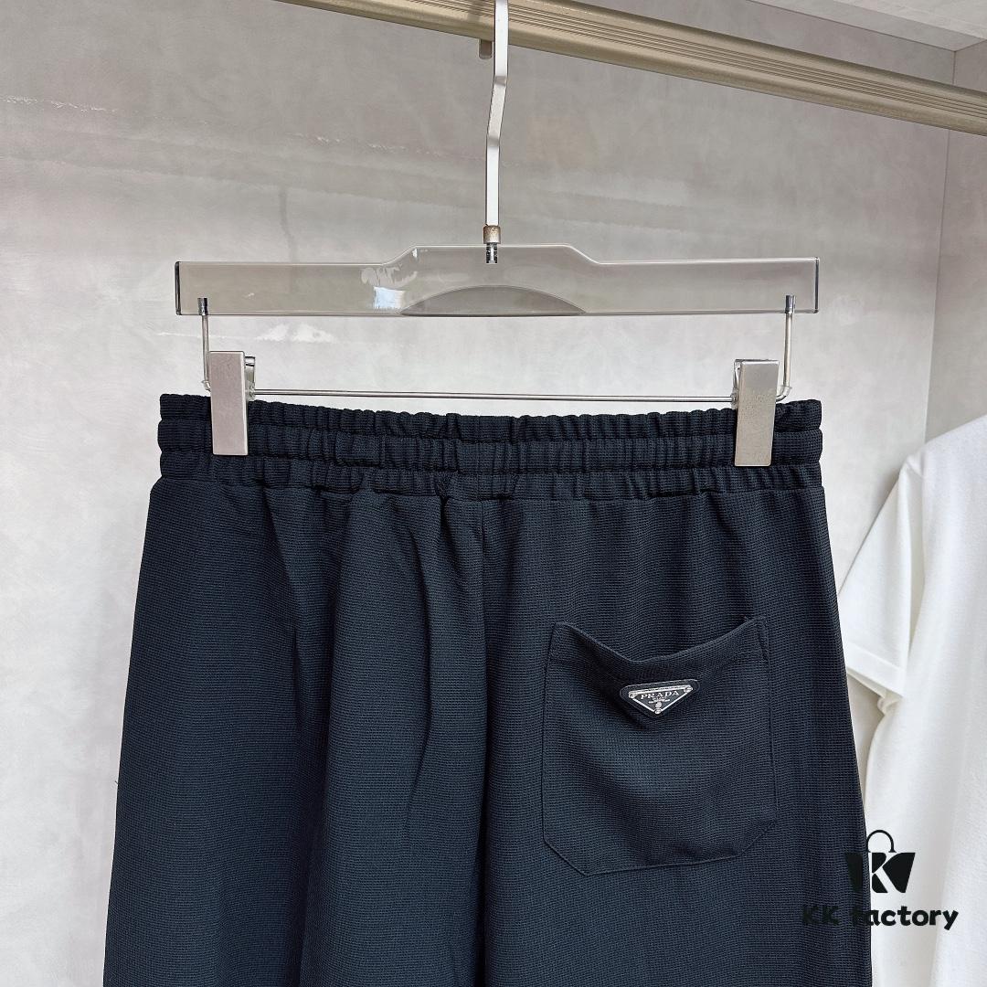 6931a0f5ccd8ab3d7af94d68 PRADA Waffle-Knit Zipper Shorts