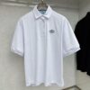 Prada Embroidered Collar Polo Shirt