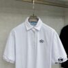 Prada Embroidered Collar Polo Shirt
