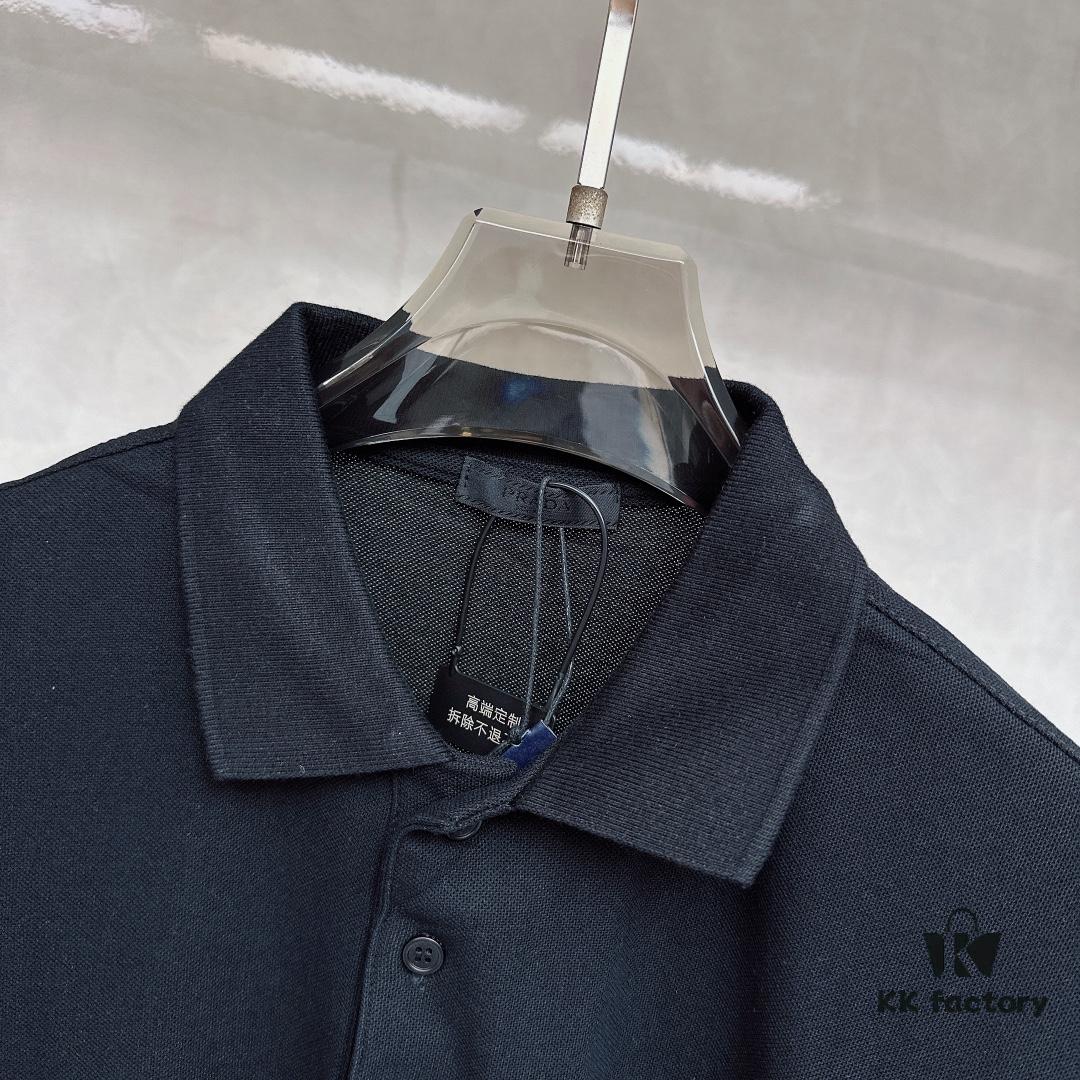 6931a0f7ccd8ab3d7af94d91 PRADA Original Design Premium Polo Shirt with Pocket Steel Logo