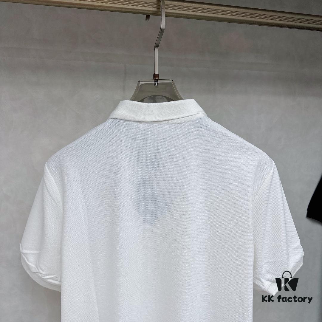6931a0f8ccd8ab3d7af94d9e PRADA Original Design Premium Polo Shirt with Pocket Steel Logo