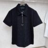 6931a0f8ccd8ab3d7af94da0 PRADA Waffle-Weave Triangular Logo Polo Shirt