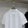 Prada Waffle-Weave Triangular Logo Polo Shirt