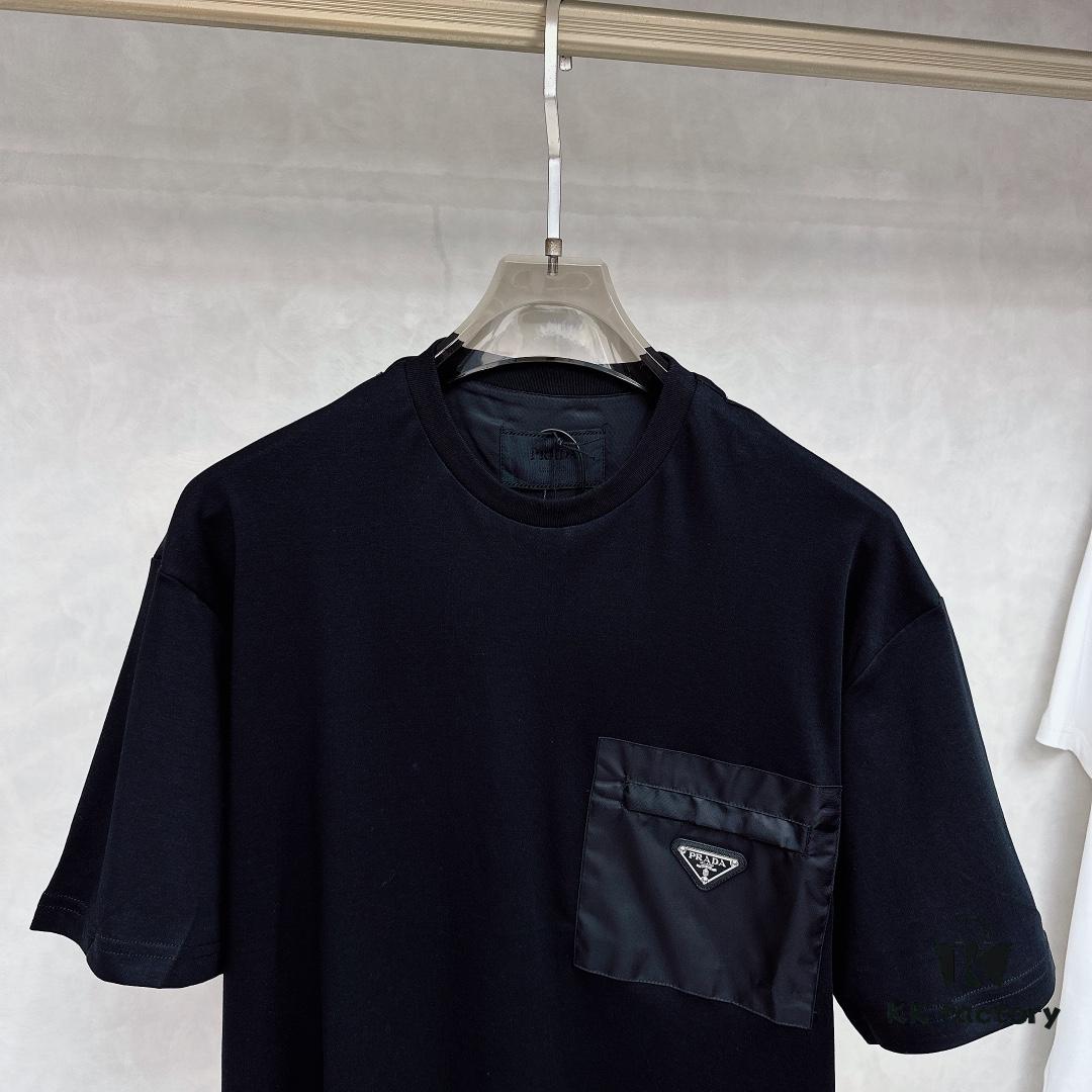 6931a0f9ccd8ab3d7af94db3 Prada Prada Short Sleeve with Front Zipper Pocket
