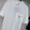 Prada Prada Front Zipper Pocket Short Sleeve T-Shirt