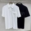6931a0f9ccd8ab3d7af94dc3 Prada Triangle Logo Zipper Pocket Polo Shirt