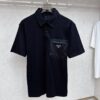 6931a0f9ccd8ab3d7af94dc4 Prada Triangle Logo Zipper Pocket Polo Shirt