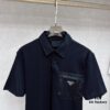 6931a0faccd8ab3d7af94dc5 Prada Triangle Logo Zipper Pocket Polo Shirt
