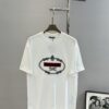 Prada New 2025 Unisex T-Shirt – Basic Style with Premium Embroidered Logo, Heavyweight 280g Soft Cotton, Relaxed Fit