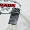 Prada New 2025 Unisex T-Shirt – Basic Style with Premium Embroidered Logo, Heavyweight 280g Soft Cotton, Relaxed Fit