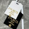 6931a102ccd8ab3d7af94e64 Prada New Arrival 2025 T-Shirt, Unisex Design, Premium Heavy Embroidery with Alphabetic Pattern, 280g High-Quality Soft Cotton, Loose Fit, Ideal for Everyday Wear