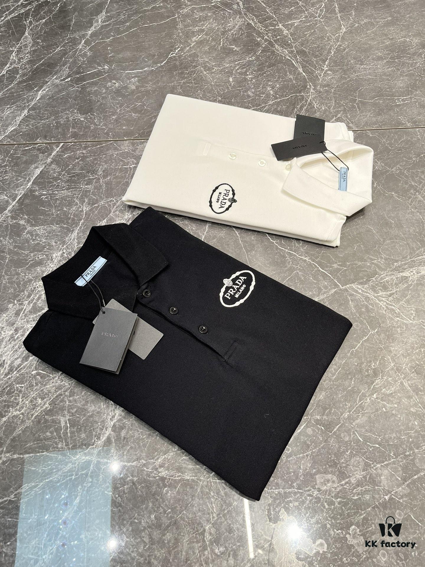 6931a102ccd8ab3d7af94e65 PRADA 2025S New Arrival Recommended Classic Embroidered Polo Shirt