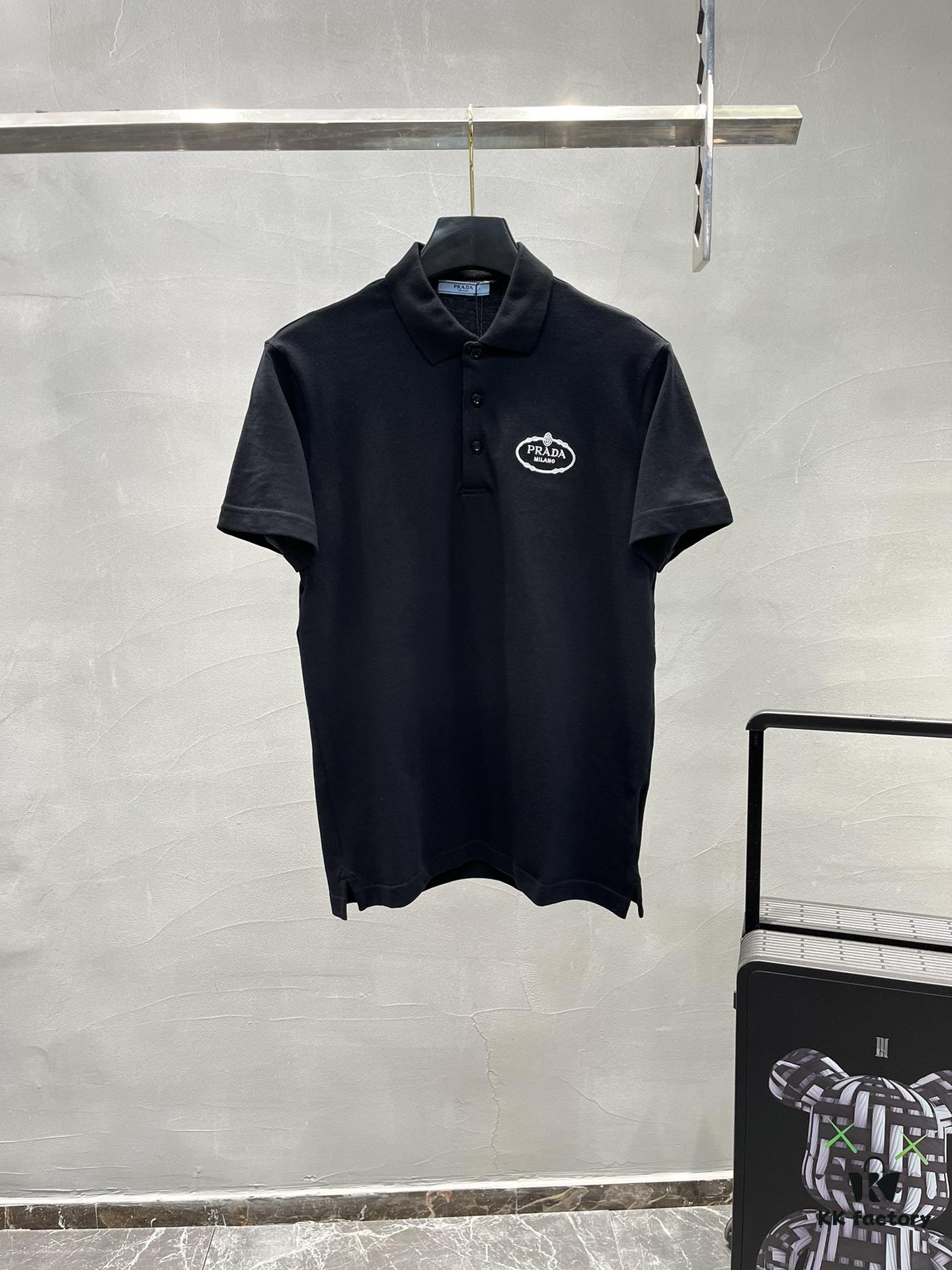 6931a102ccd8ab3d7af94e67 PRADA 2025S New Arrival Recommended Classic Embroidered Polo Shirt