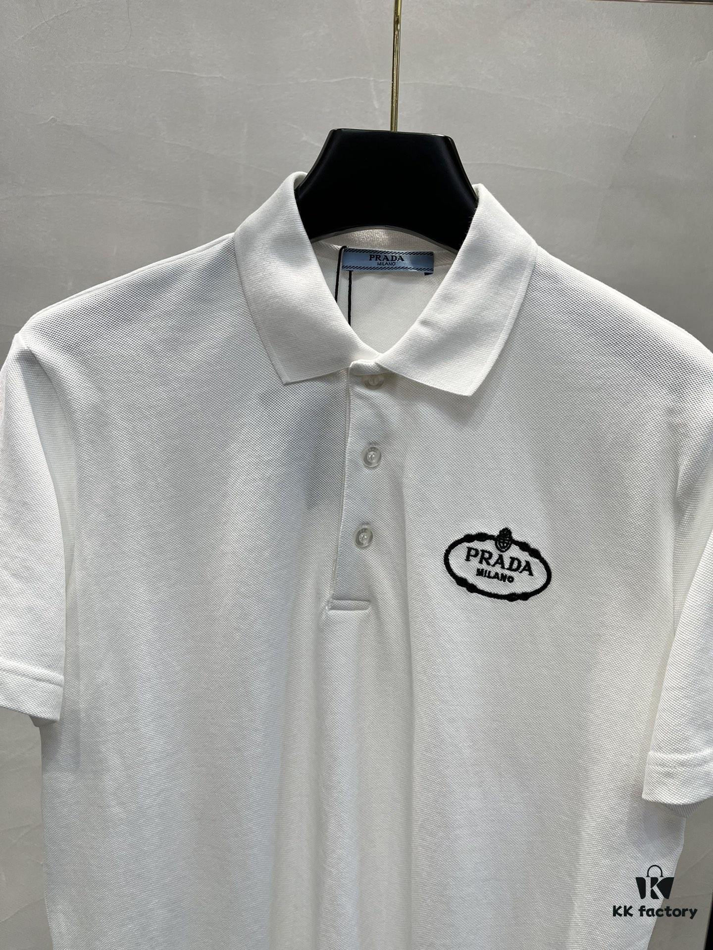 6931a102ccd8ab3d7af94e69 PRADA 2025S New Arrival Recommended Classic Embroidered Polo Shirt