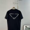 6931a104ccd8ab3d7af94e90 PRAD* Prada 25s New Arrival T-Shirt, Unisex Design, Innovative Embroidered and Heat-Transfer Graphic with Double-Layer Craft, Full-Dimensional Texture, Iconic Brand Lettering Front and Inverted Triangle Logo Back, Striking LOGO Visual Impact, 280g Pure Cotton Fabric, Soft and Comfortable, Extremely Stylish, Triple Tags Attached