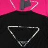 6931a104ccd8ab3d7af94e91 PRAD* Prada 25s New Arrival T-Shirt, Unisex Design, Innovative Embroidered and Heat-Transfer Graphic with Double-Layer Craft, Full-Dimensional Texture, Iconic Brand Lettering Front and Inverted Triangle Logo Back, Striking LOGO Visual Impact, 280g Pure Cotton Fabric, Soft and Comfortable, Extremely Stylish, Triple Tags Attached