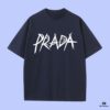 6931a108ccd8ab3d7af94ec8 PRADA 2025 Fall Spring/Summer Collection Logo Print Short-Sleeve T-Shirt, Premium Quality, Custom-Woven 270G 32-Count Double-Yarn Pure Cotton Fabric, Relaxed Fit Unisex Design