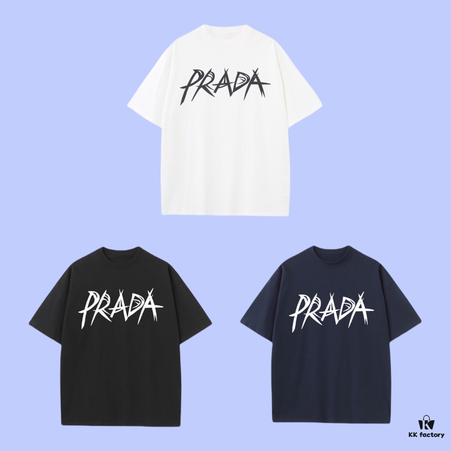 6931a109ccd8ab3d7af94ed3 PRADA 2025 Fall Spring/Summer Collection Logo Print Short-Sleeve T-Shirt, Premium Quality, Custom Woven 270G 32-Ne 100% Cotton Fabric, Relaxed Fit Unisex Design