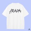 6931a109ccd8ab3d7af94eda PRADA 2025 Fall Spring/Summer Collection Logo Print Short-Sleeve T-Shirt - Premium Quality, Custom-Woven 270G 32-Single Yarn Double-Layer Pure Cotton Fabric, Relaxed Fit Unisex Design