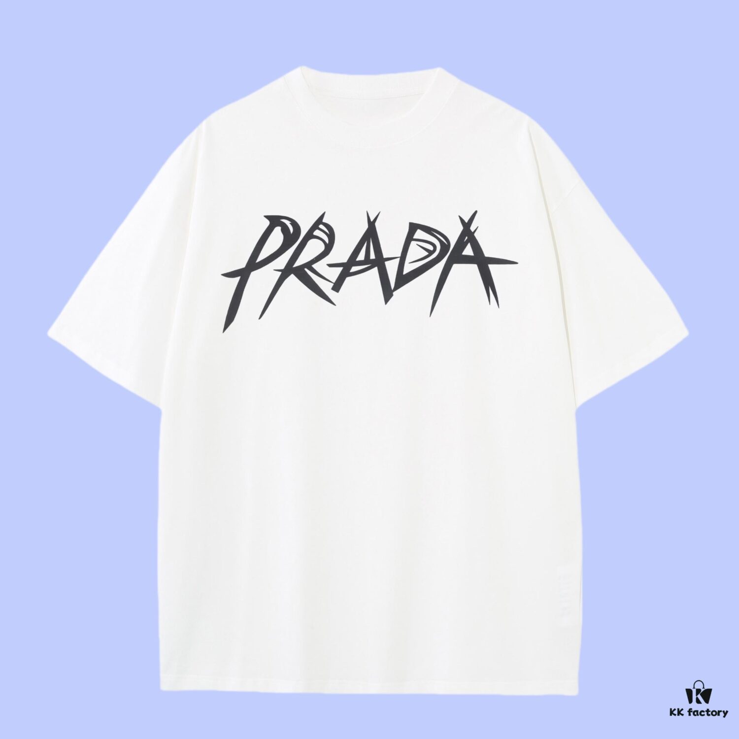 6931a109ccd8ab3d7af94eda PRADA 2025 Fall Spring/Summer Collection Logo Print Short-Sleeve T-Shirt - Premium Quality, Custom-Woven 270G 32-Single Yarn Double-Layer Pure Cotton Fabric, Relaxed Fit Unisex Design