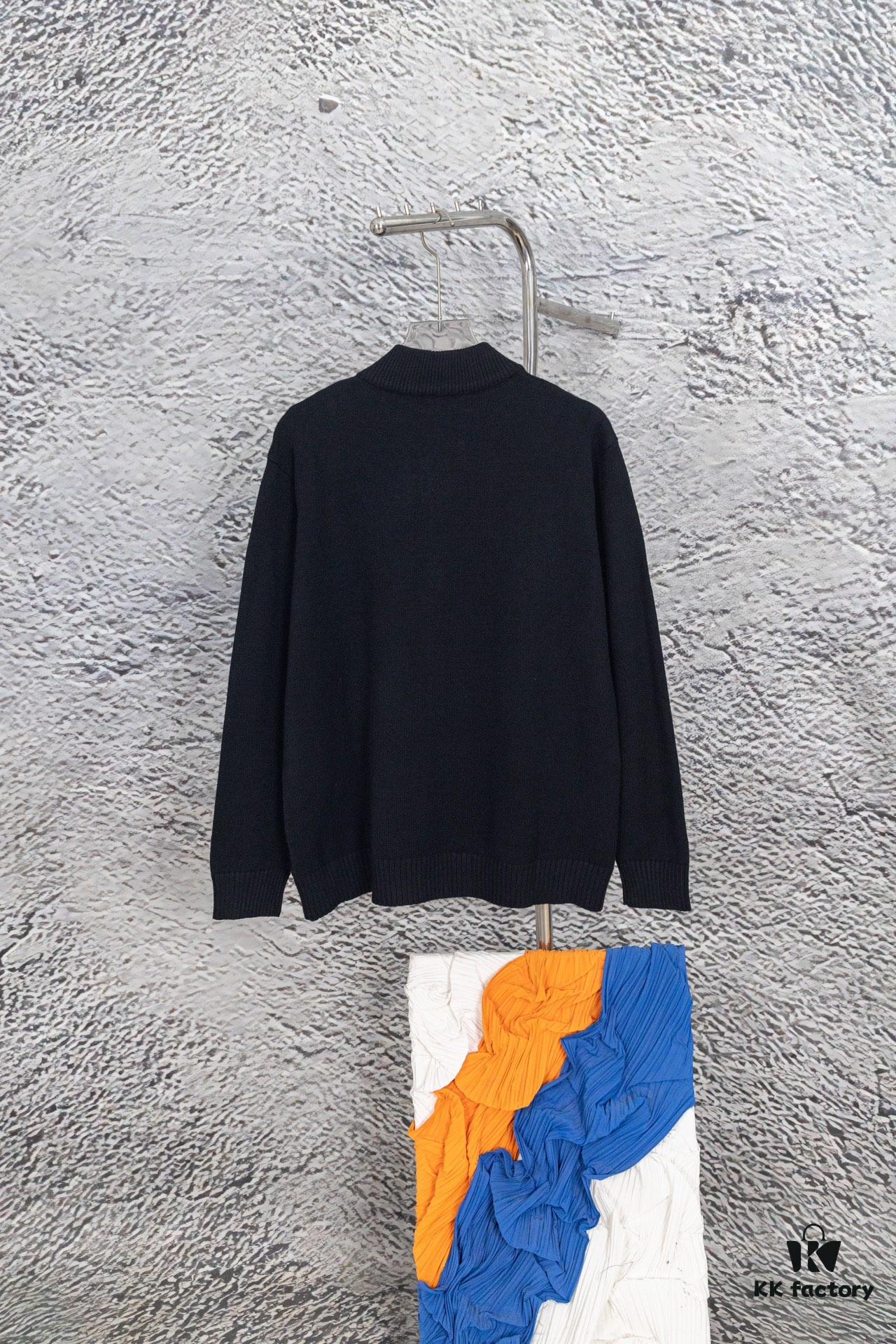 6931a10accd8ab3d7af94ee7 Prada Jacquard Letter Knit Sweater Coat Y077