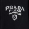 6931a10accd8ab3d7af94ee9 Prada Jacquard Letter Knit Sweater Coat Y077