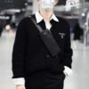 6931a10bccd8ab3d7af94efe PRADA Wool Cardigan with Chunky Knit, Authentic Original Design